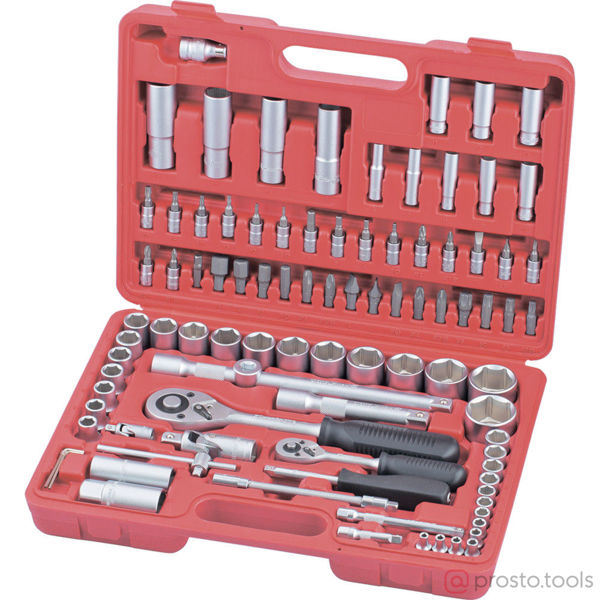 Изображение Набор инструмента 94 пр. пласт. кейс 1/2", 1/4" (MATRIX)