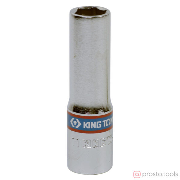 Изображение Головка торц. 3/8" 11мм 6-гран. глубокая (KING TONY)