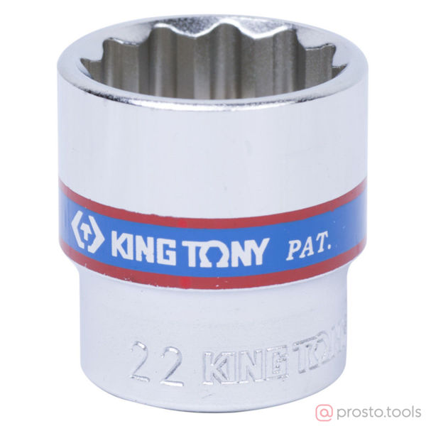 Изображение Головка торц. 3/8" 22мм 12-гран. (KING TONY)