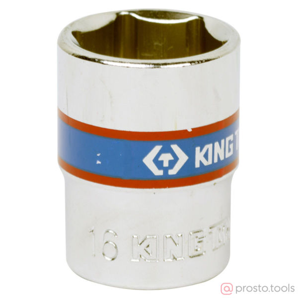 Изображение Головка торц. 3/8" 16мм 6-гран. (KING TONY)