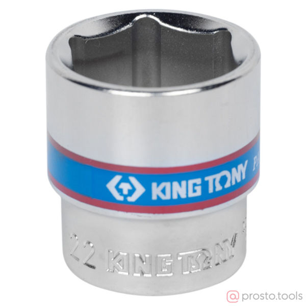 Изображение Головка торц. 3/8" 22мм 6-гран. (KING TONY)