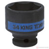 Изображение Головка ударная 1/2" 34мм 6-гран. (KING TONY)