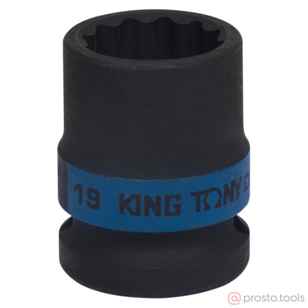 Изображение Головка ударная 1/2" 19мм 12-гран. (KING TONY)