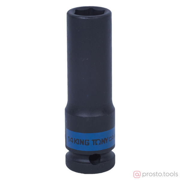 Изображение Головка ударная 1/2" 14мм 6-гран. глубокая (KING TONY)