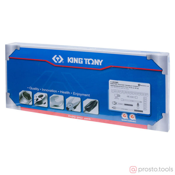Изображение Набор головок 1/2" 10-32 мм 12-гран. 24 предметов //KING TONY (ПОД ЗАКАЗ)
