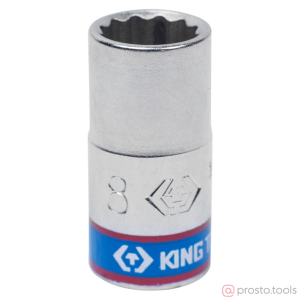 Изображение Головка торц. 1/4" 8мм 12-гран. (KING TONY)
