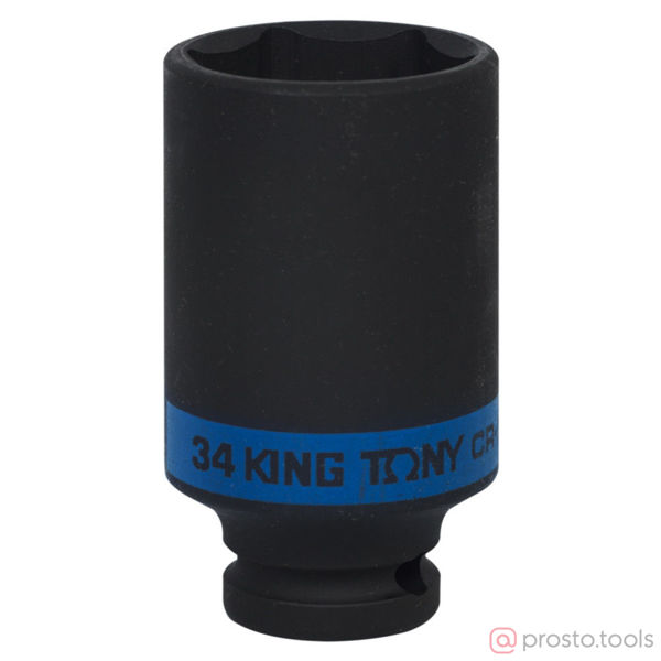 Изображение Головка ударная 1/2" 34мм 6-гран. глубокая (KING TONY)