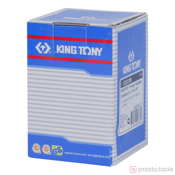 Изображение Головка торц. 3/4" 37мм 6-гран. глубокая (KING TONY)