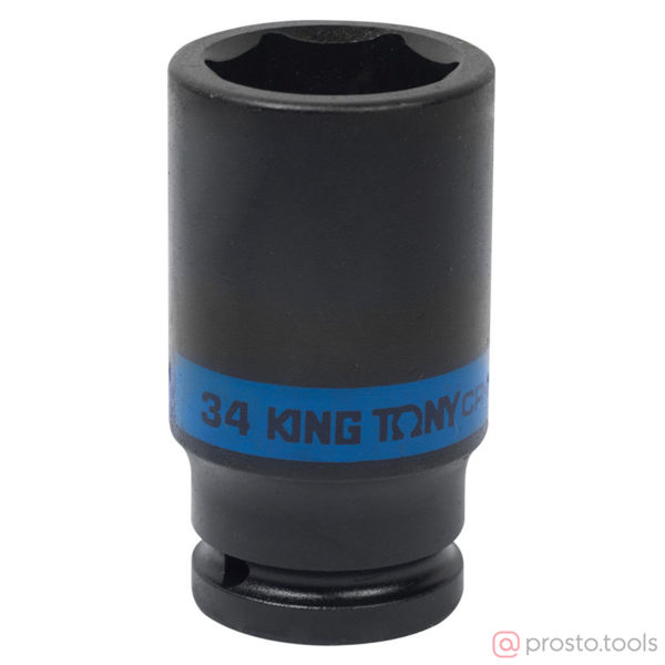 Изображение Головка ударная 3/4" 34мм 6-гран. глубокая (KING TONY)