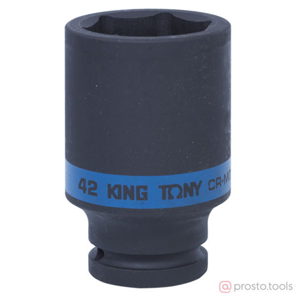 Изображение Головка ударная 3/4" 42мм 6-гран. глубокая (KING TONY)