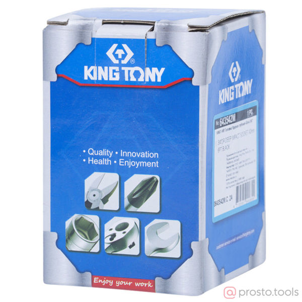 Изображение Головка ударная 3/4" 42мм 6-гран. глубокая (KING TONY)