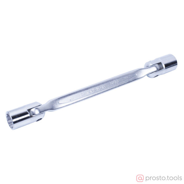 Изображение Ключ торцевой двуст. с шарниром 20х22мм //KING TONY