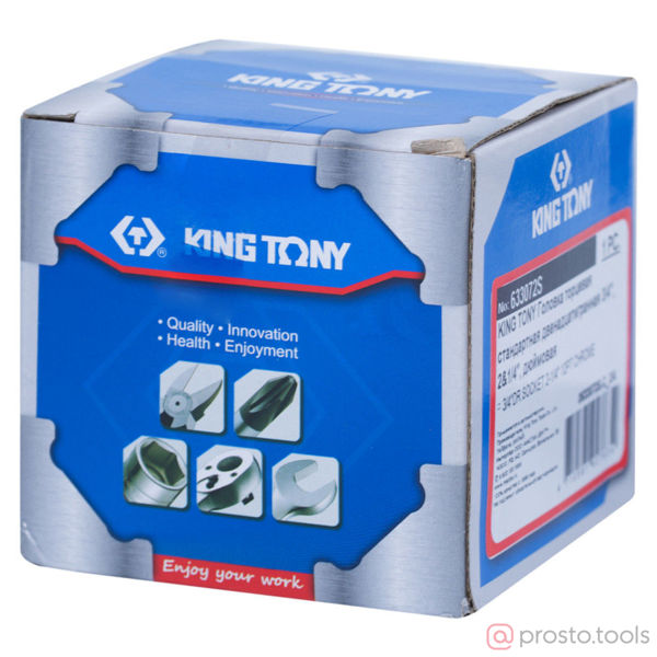 Изображение Головка торц. дюйм. 3/4" 2-1/4" 12-гран. (KING TONY)