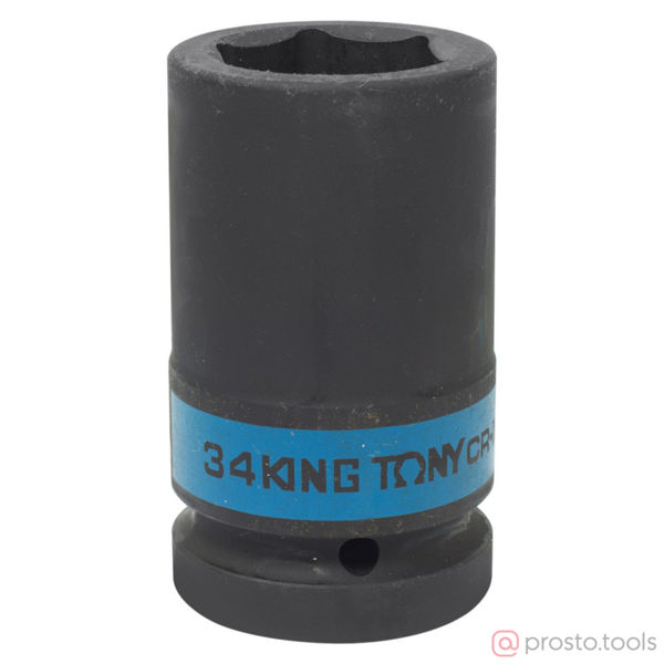 Изображение Головка ударная 1" 34мм 6-гран. глубокая (KING TONY)