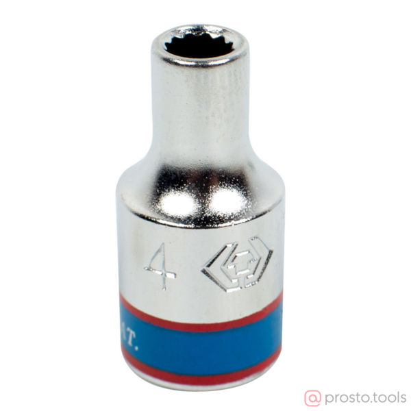 Изображение Головка торц. 1/4" 4мм 12-гран. (KING TONY)