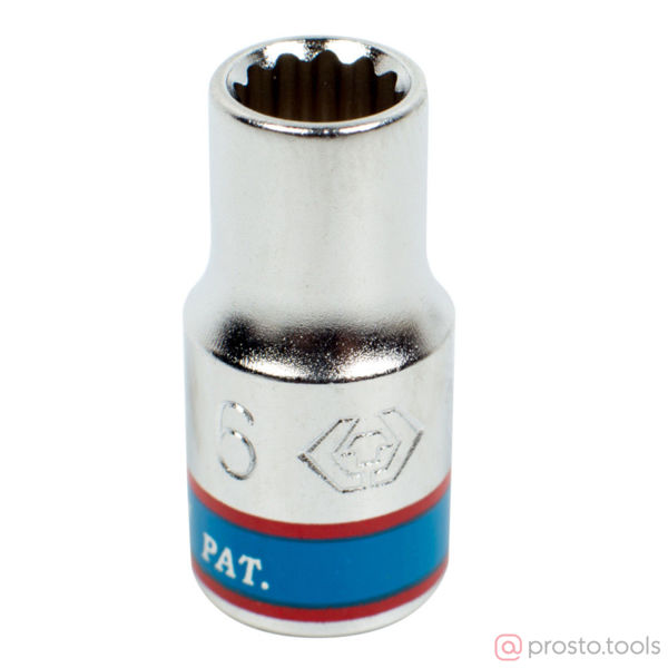 Изображение Головка торц. 1/4" 6мм 12-гран. (KING TONY)