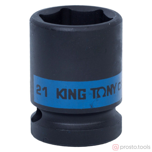 Изображение Головка ударная 1/2" 21мм 6-гран. (KING TONY)