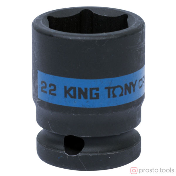 Изображение Головка ударная 1/2" 22мм 6-гран. (KING TONY)