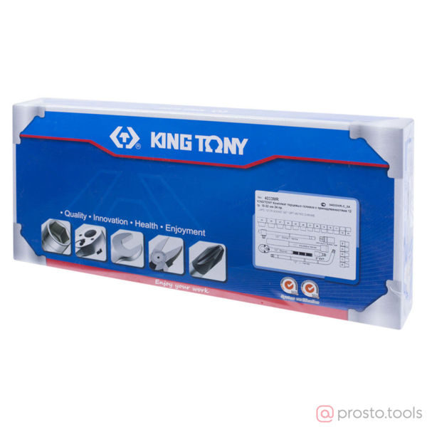 Изображение Набор головок 1/2" 10-32 мм 12-гран. 24 предметов //KING TONY (ПОД ЗАКАЗ замена 4033MR03)
