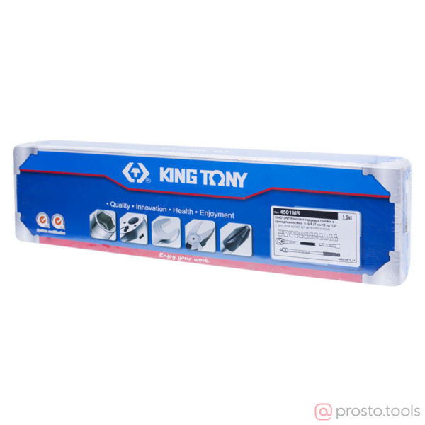 Изображение Набор головок 1/2" 8-27 мм 6-гран. 15 предметов //KING TONY