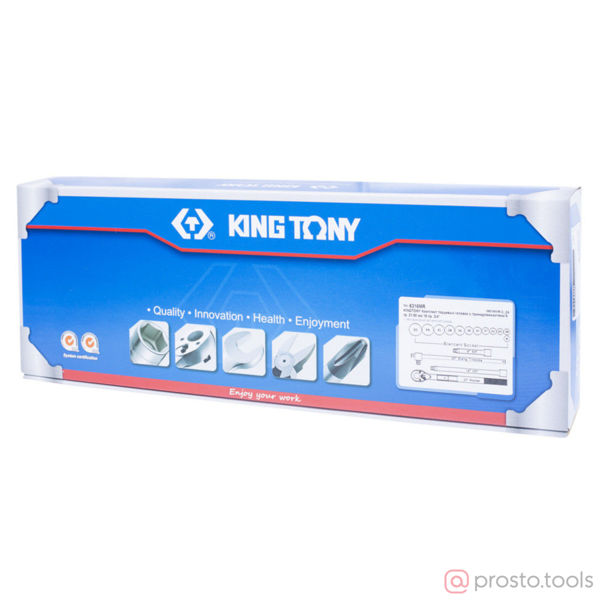 Изображение Набор головок 3/4" 21-50 мм 6-гран. 16 предметов //KING TONY
