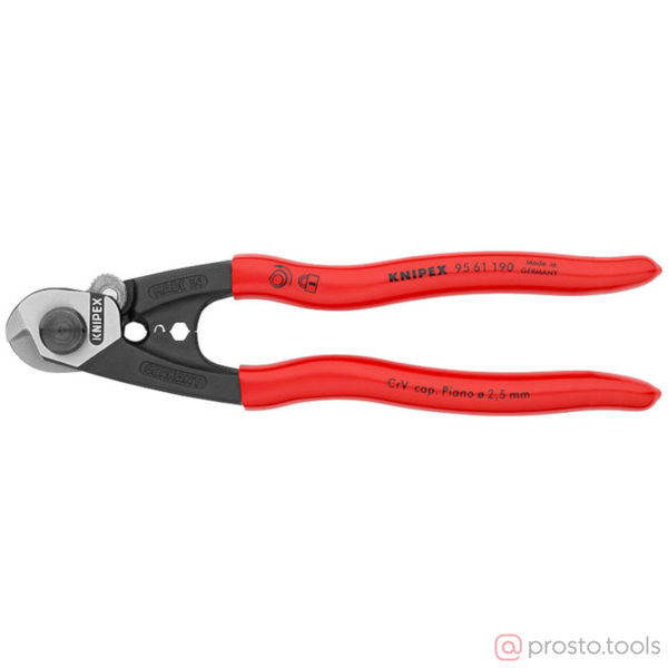 Изображение Тросорез 190 мм трос до 6 мм //KNIPEX