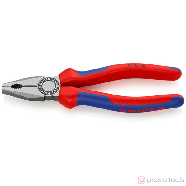 Изображение Плоскогубцы 180 мм фосфатированные, черного цвета //KNIPEX
