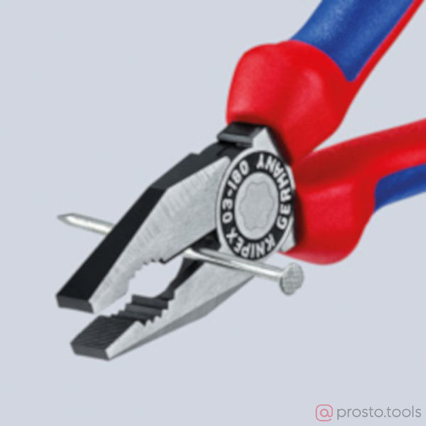 Изображение Плоскогубцы 200 мм фосфатированные, черного цвета //KNIPEX