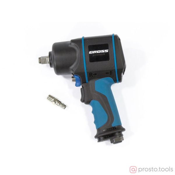 Изображение Гайковерт пневматический ударный 1/2" 1220Нм TwinHammer, G1285, 6500 об/мин, композитный //GROSS