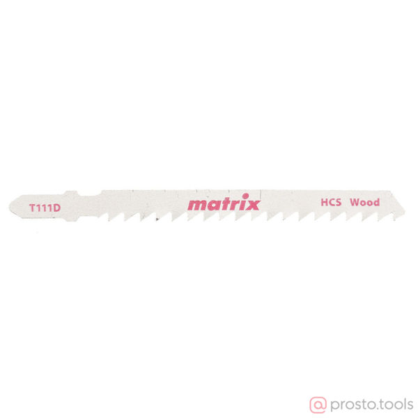Изображение Пилка для э/лобзика T111D по дереву, 3 шт. 75 x 4 мм, HCS// Matrix