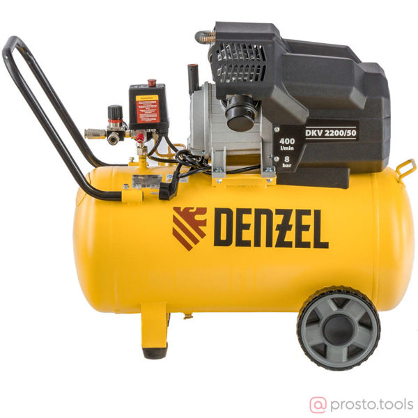 Изображение Компрессор DKV2200/50,Х-PRO 2,2 кВт, 400 л/мин, 50 л //DENZEL