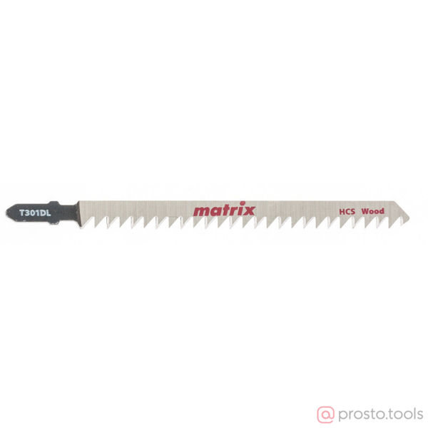 Изображение Пилка для э/лобзика T301DL по дереву, 3 шт. 110 x 4 мм, HCS// Matrix
