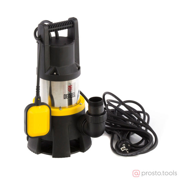Изображение Дренажный насос DP1400X, 1400 Вт, подъем 11 м, 25000 л/ч// Denzel