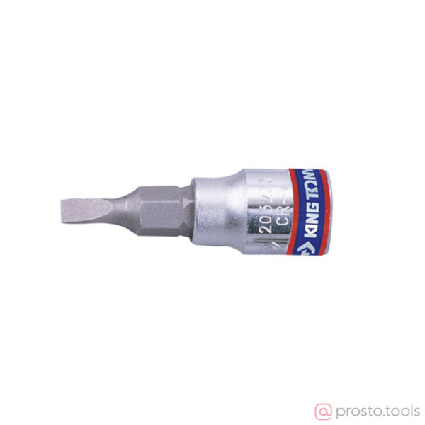 Изображение Головка торц. 1/4" 8,0*1,2 Slotted L= 37мм (KING TONY)