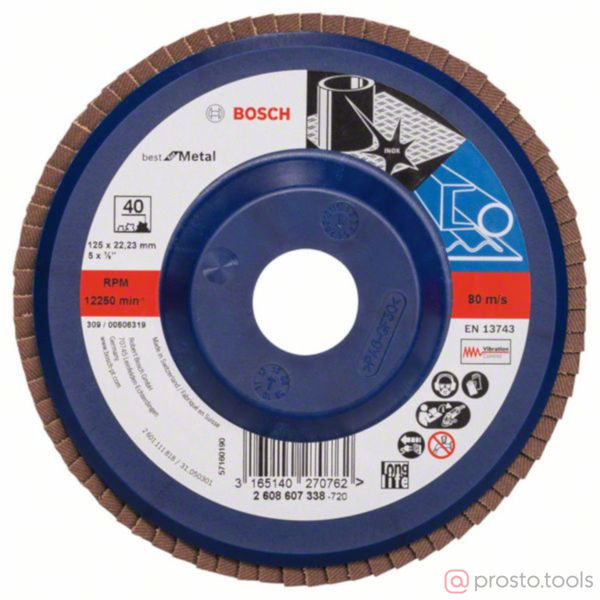 Изображение КЛТ 115мм K60 X571 Best for Metal прям. //BOSCH