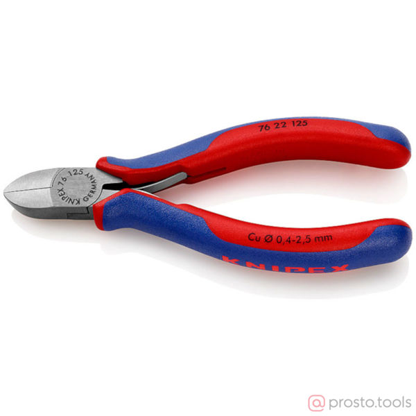 Изображение Кусачки боковые 125 мм фосфатированные, черного цвета //KNIPEX