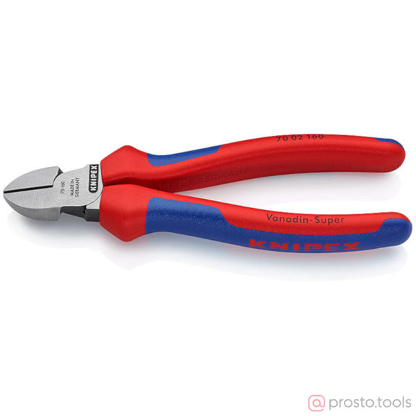Изображение Кусачки боковые 160 мм фосфатированные, черного цвета //KNIPEX