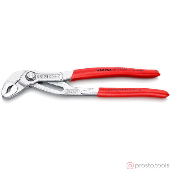 Изображение Клещи переставные 250мм Cobra хромированные //KNIPEX