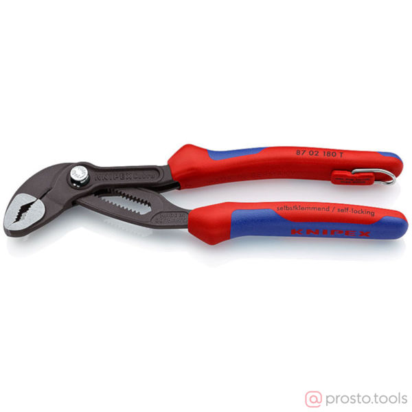 Изображение Клещи переставные 180мм Cobra фосфатированные, серого цвета //KNIPEX