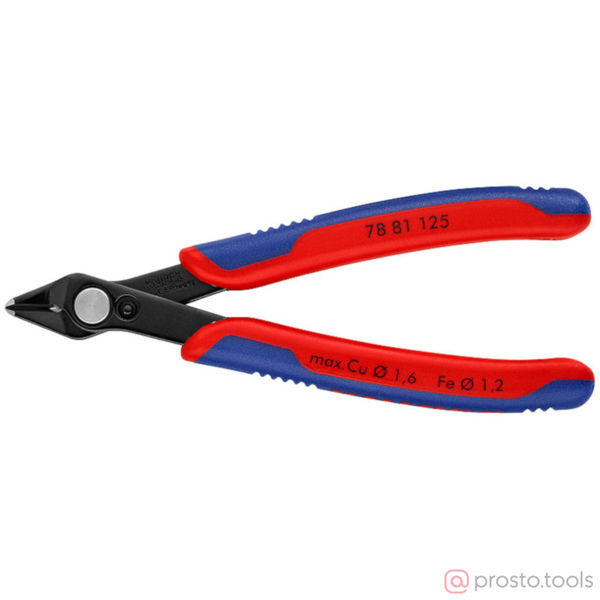 Изображение Кусачки боковые 125 мм вороненые //KNIPEX
