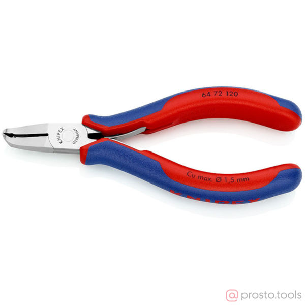 Изображение Кусачки торцевые 120 мм для электроники //KNIPEX