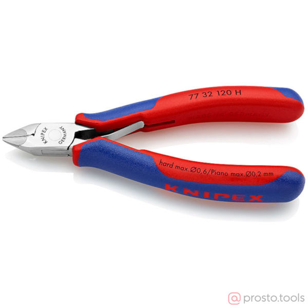 Изображение Кусачки боковые 120 мм для электроники //KNIPEX