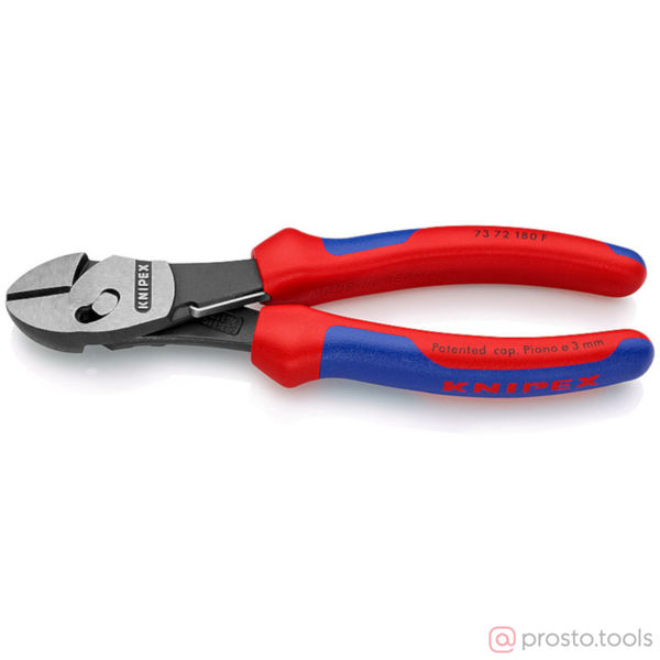Изображение Кусачки боковые 180 мм TwinForce фосфатированные, черного цвета //KNIPEX
