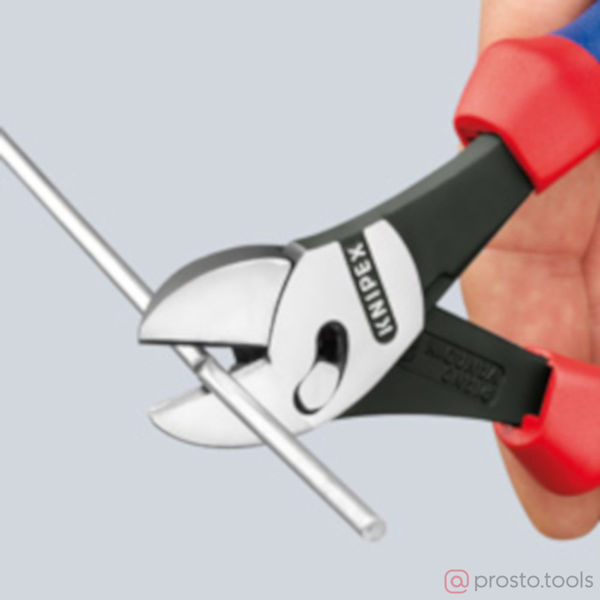 Изображение Кусачки боковые 180 мм TwinForce фосфатированные, черного цвета //KNIPEX