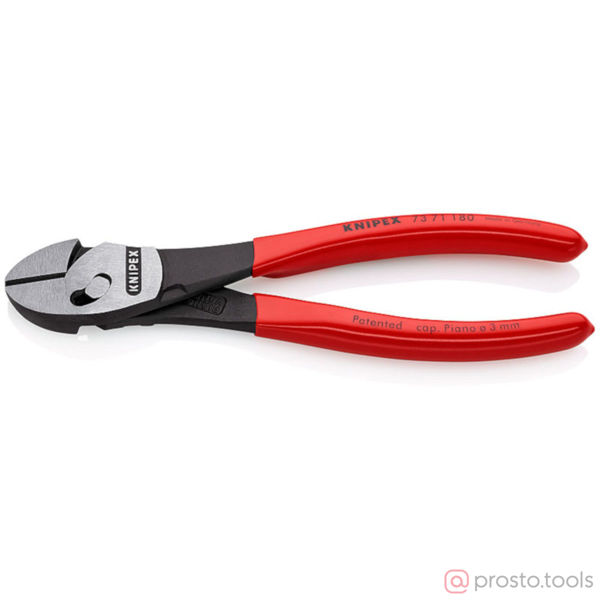 Изображение Кусачки боковые 180 мм TwinForce фосфатированные, черного цвета //KNIPEX