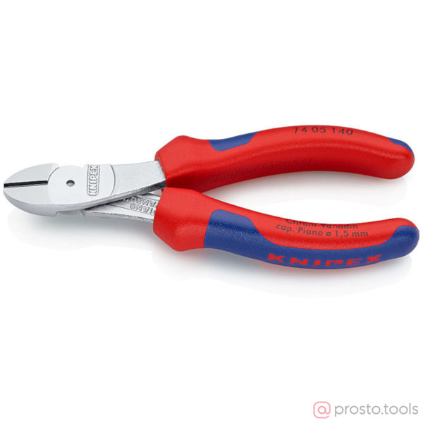 Изображение Кусачки боковые 140 мм особой мощности хромированные //KNIPEX