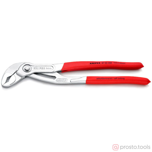 Изображение Клещи переставные 300мм Cobra хромированные //KNIPEX