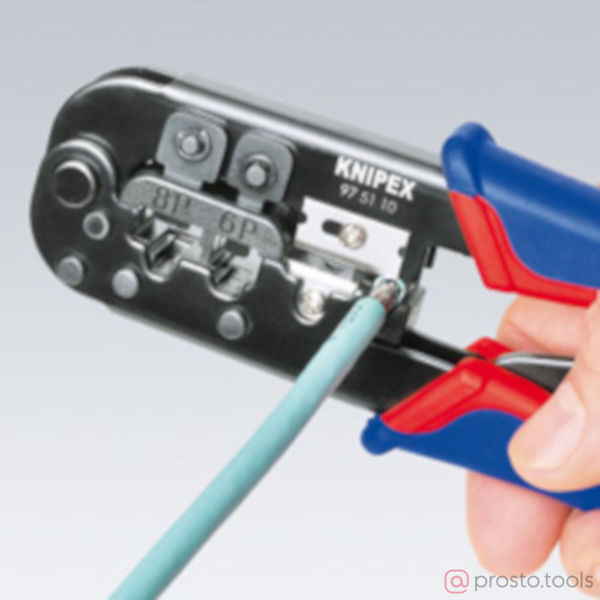 Изображение Пресс-клещи RJ 11/12 + RJ 45 //KNIPEX
