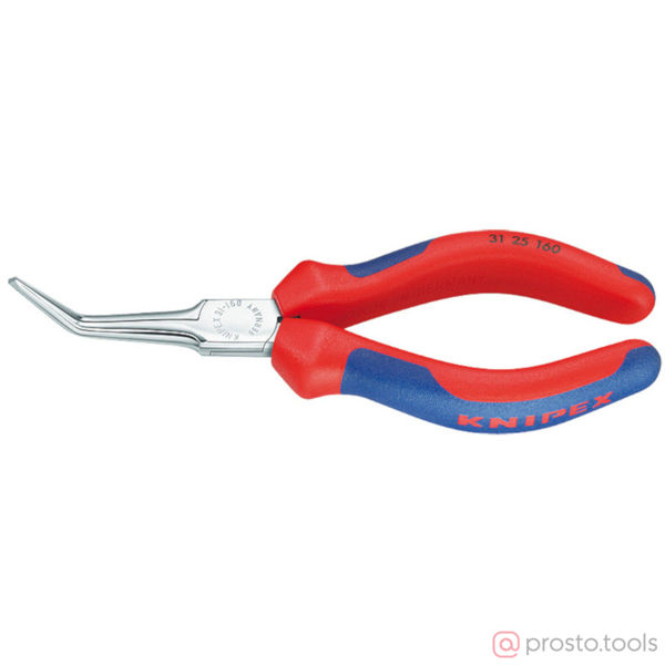 Изображение Длинногубцы 160 мм изогнутые хромированные //KNIPEX