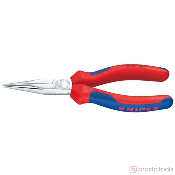 Изображение Длинногубцы 160 мм прямые хромированные //KNIPEX